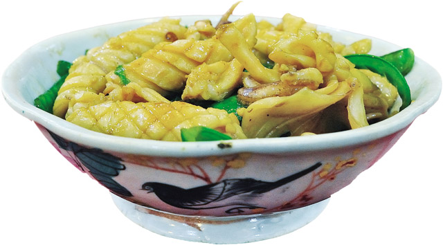 荷豆炒魷魚(yú)